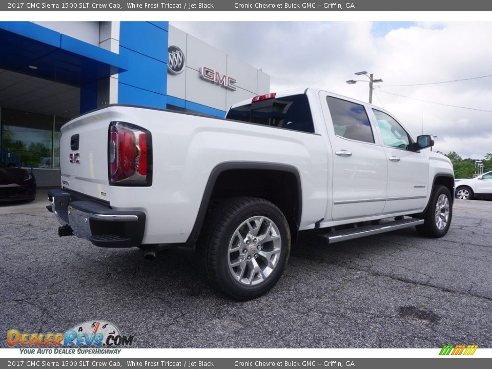 2017 GMC Sierra 1500 SLT Crew Cab White Frost Tricoat / Jet Black Photo #7
