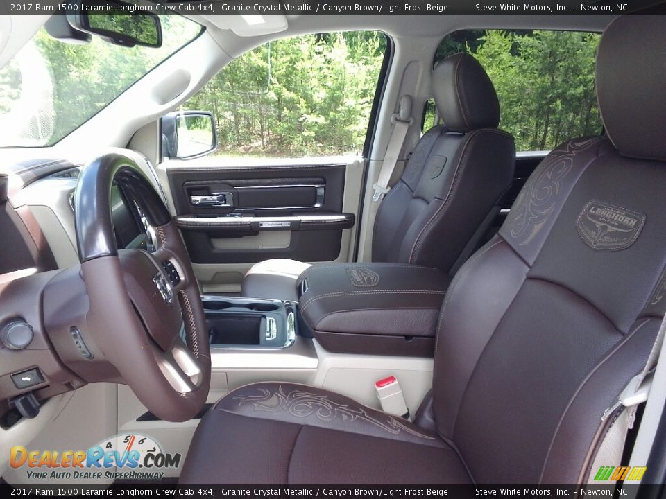 2017 Ram 1500 Laramie Longhorn Crew Cab 4x4 Granite Crystal Metallic / Canyon Brown/Light Frost Beige Photo #30