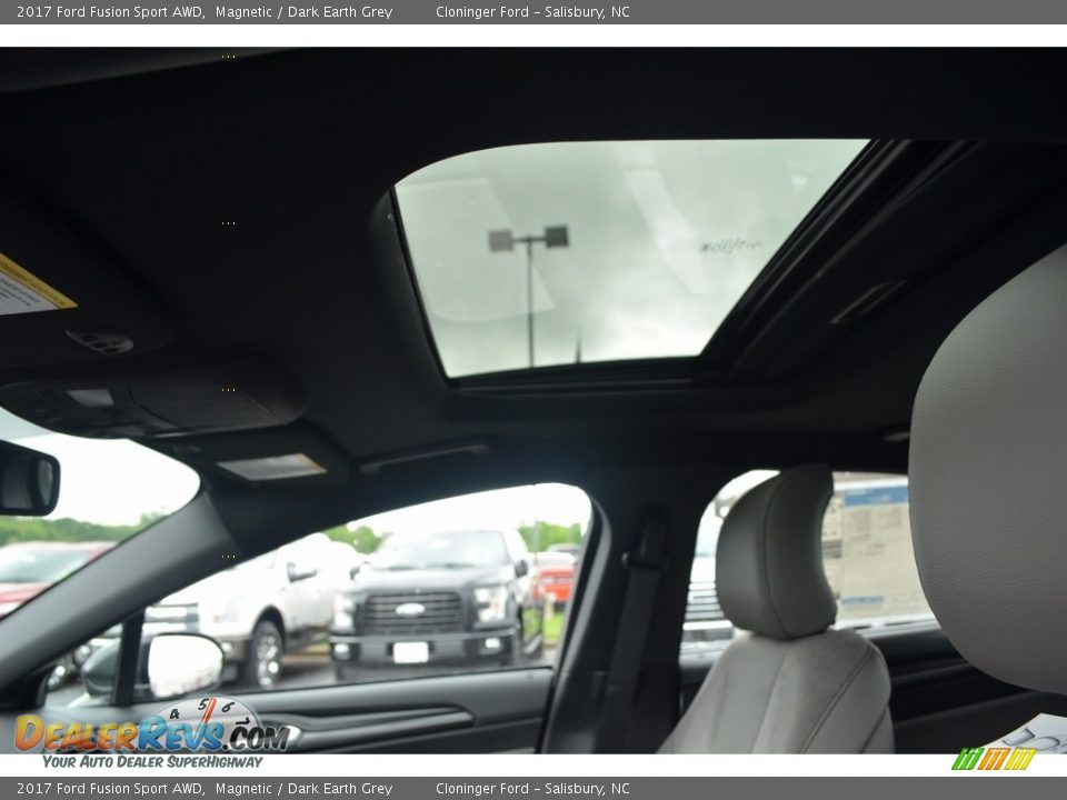 2017 Ford Fusion Sport AWD Magnetic / Dark Earth Grey Photo #10