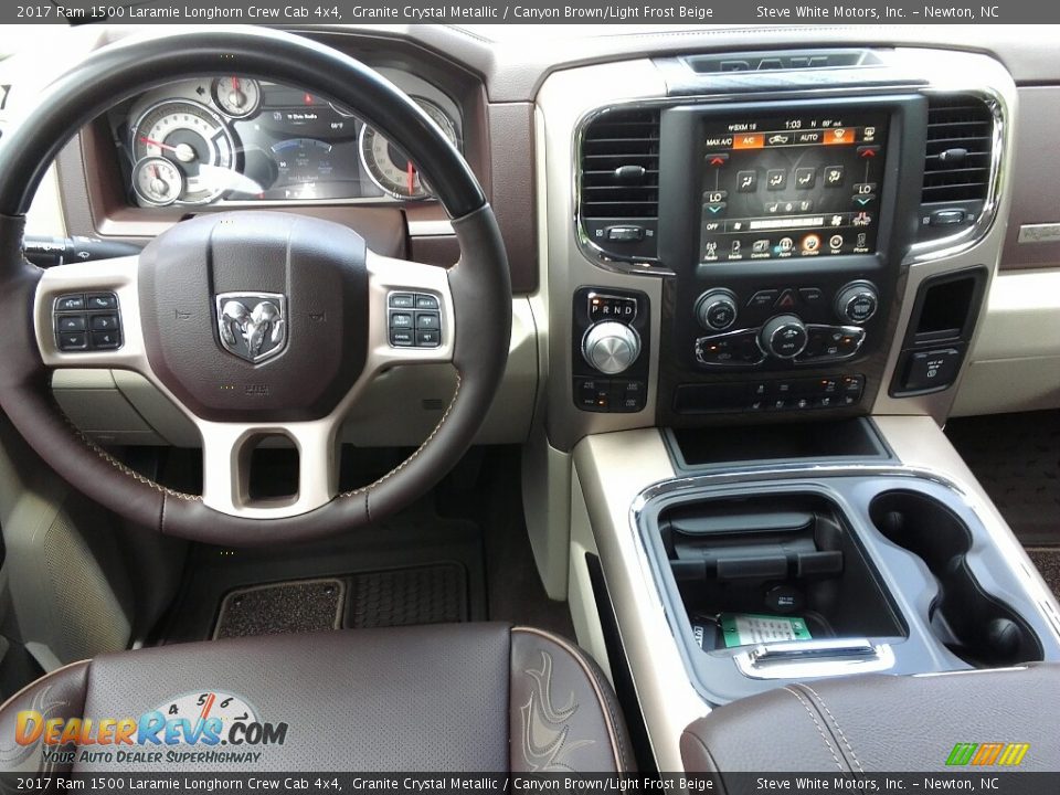 2017 Ram 1500 Laramie Longhorn Crew Cab 4x4 Granite Crystal Metallic / Canyon Brown/Light Frost Beige Photo #31