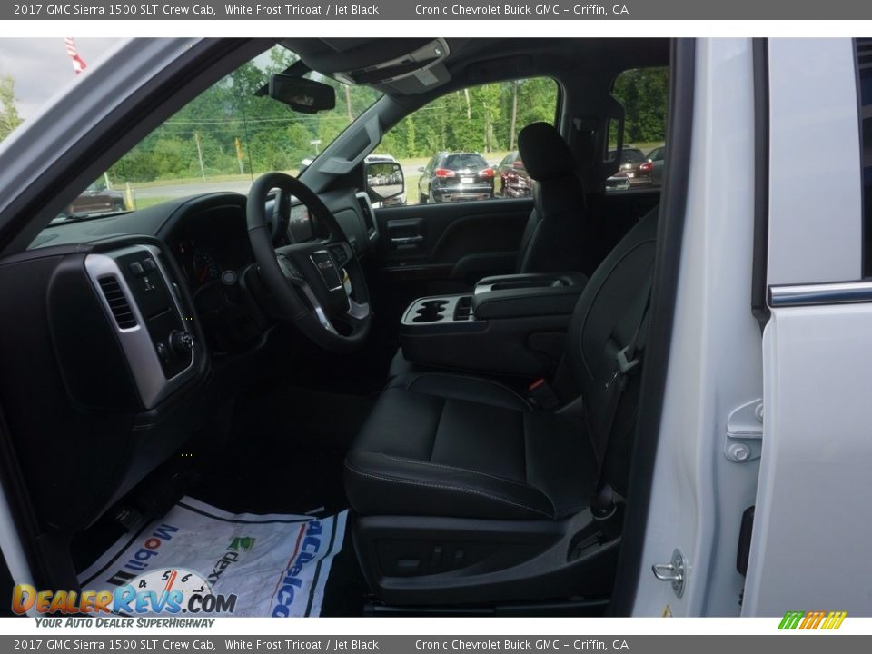 2017 GMC Sierra 1500 SLT Crew Cab White Frost Tricoat / Jet Black Photo #9