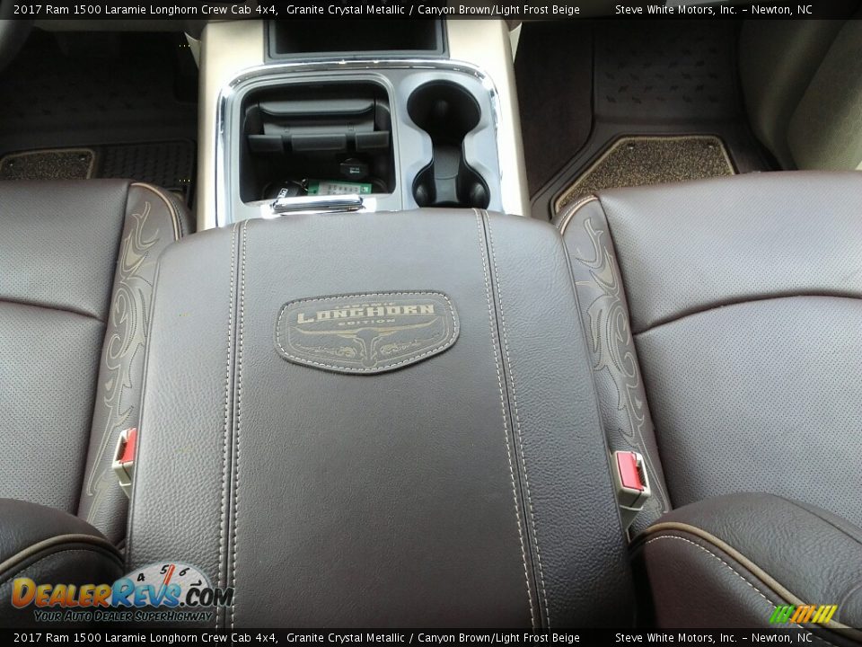 2017 Ram 1500 Laramie Longhorn Crew Cab 4x4 Granite Crystal Metallic / Canyon Brown/Light Frost Beige Photo #32