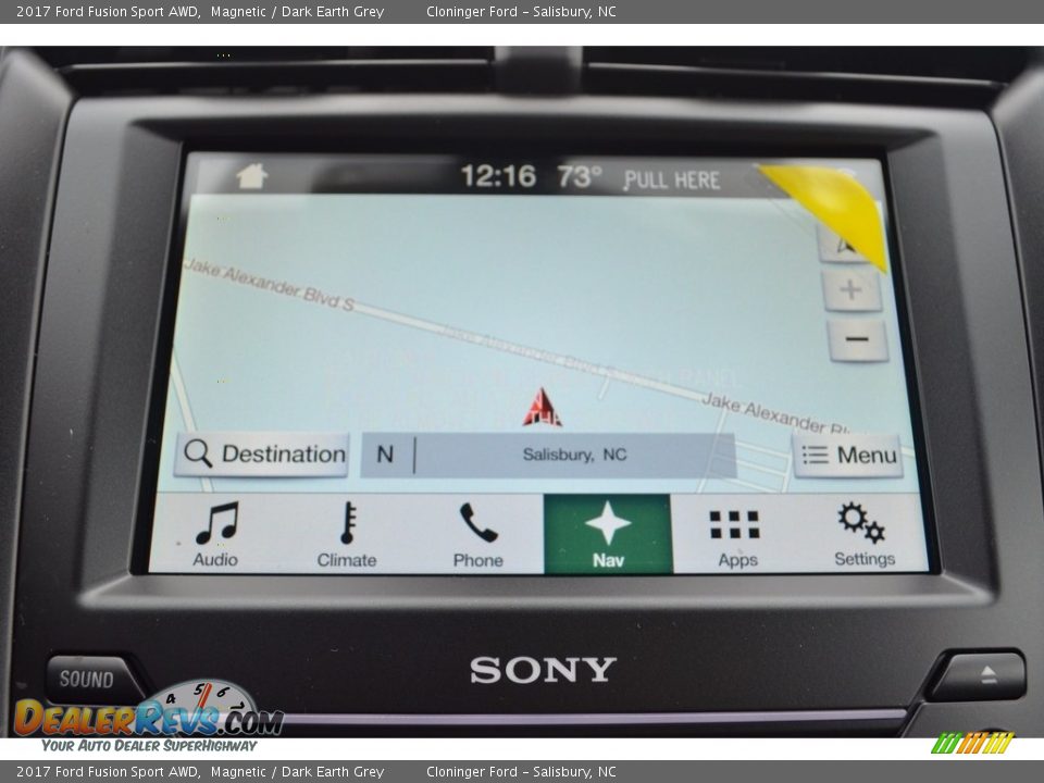 2017 Ford Fusion Sport AWD Magnetic / Dark Earth Grey Photo #14