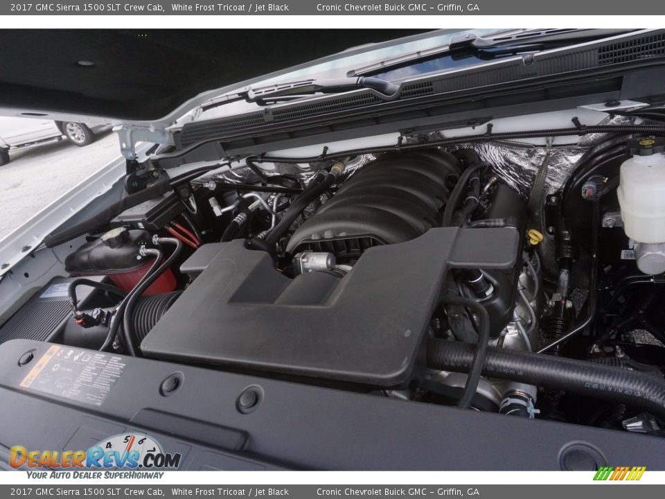 2017 GMC Sierra 1500 SLT Crew Cab White Frost Tricoat / Jet Black Photo #12