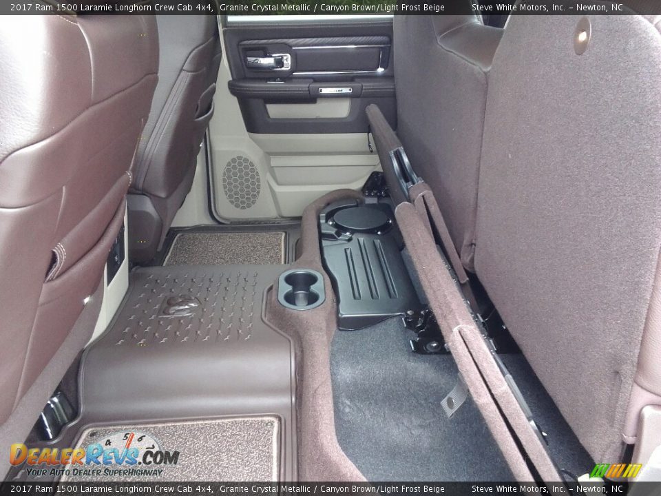 2017 Ram 1500 Laramie Longhorn Crew Cab 4x4 Granite Crystal Metallic / Canyon Brown/Light Frost Beige Photo #34