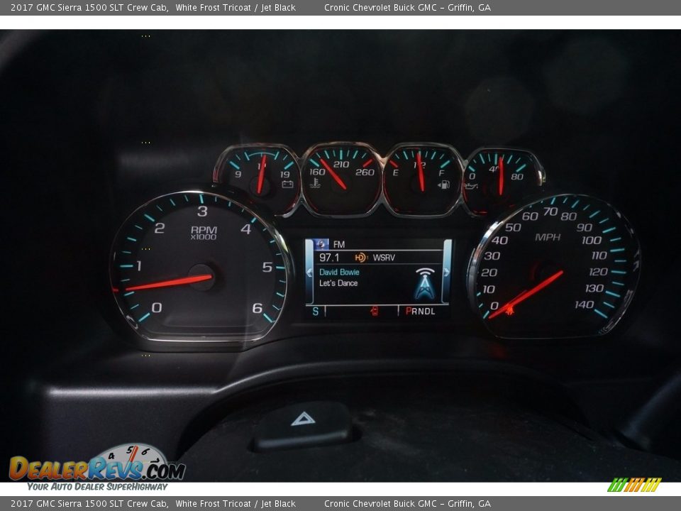 2017 GMC Sierra 1500 SLT Crew Cab White Frost Tricoat / Jet Black Photo #13