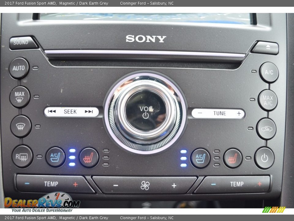 2017 Ford Fusion Sport AWD Magnetic / Dark Earth Grey Photo #16