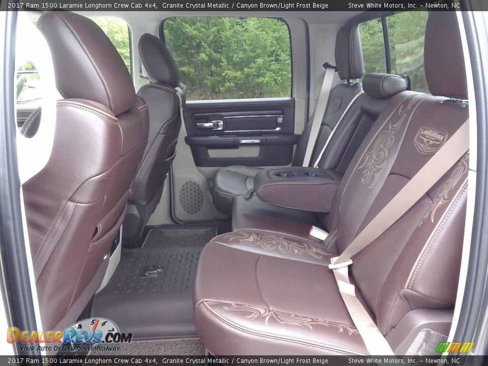 2017 Ram 1500 Laramie Longhorn Crew Cab 4x4 Granite Crystal Metallic / Canyon Brown/Light Frost Beige Photo #36
