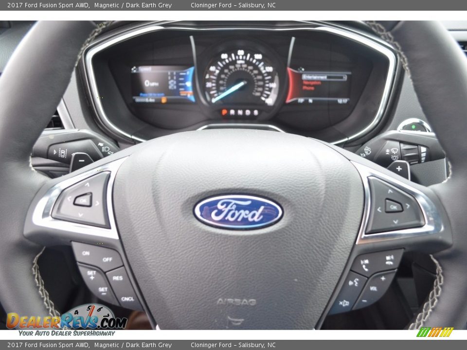 2017 Ford Fusion Sport AWD Magnetic / Dark Earth Grey Photo #19