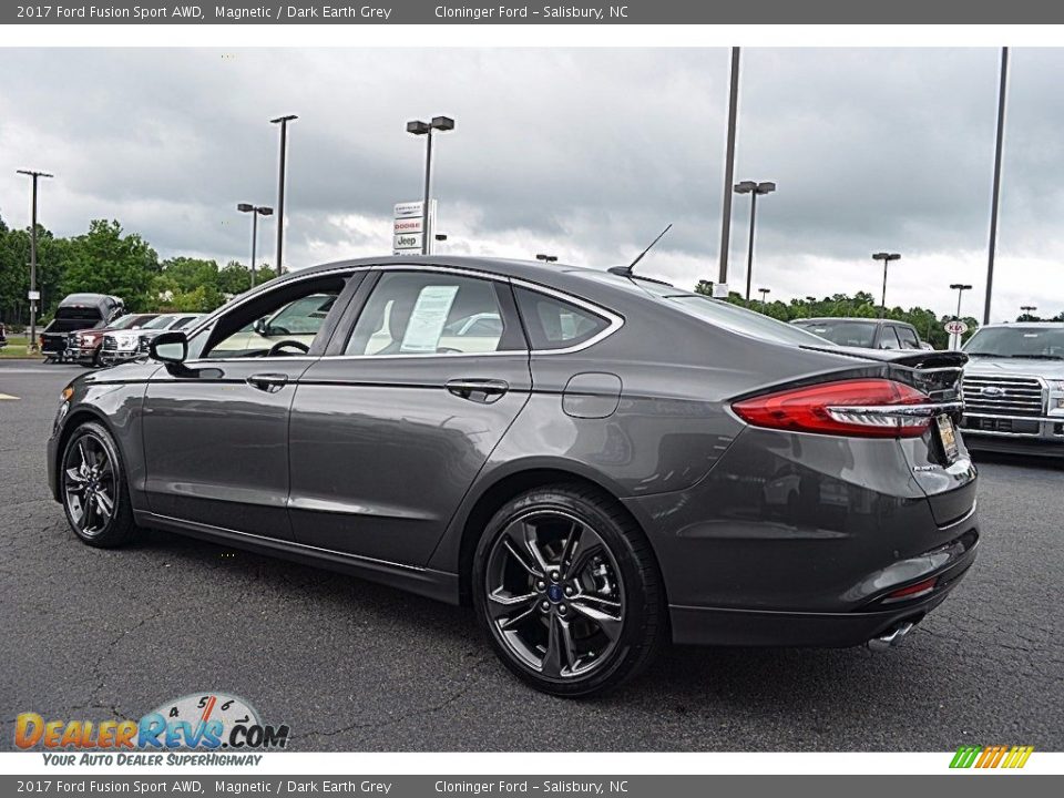 2017 Ford Fusion Sport AWD Magnetic / Dark Earth Grey Photo #25