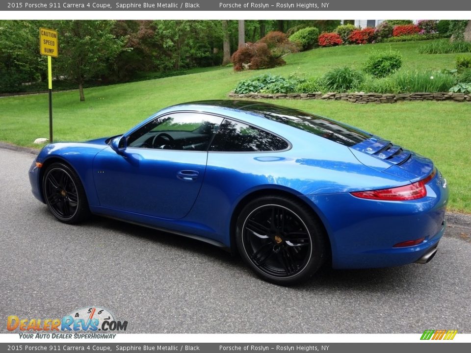 2015 Porsche 911 Carrera 4 Coupe Sapphire Blue Metallic / Black Photo #4