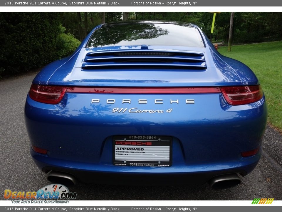 2015 Porsche 911 Carrera 4 Coupe Sapphire Blue Metallic / Black Photo #5