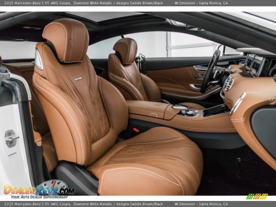 designo Saddle Brown/Black Interior - 2015 Mercedes-Benz S 65 AMG Coupe Photo #6