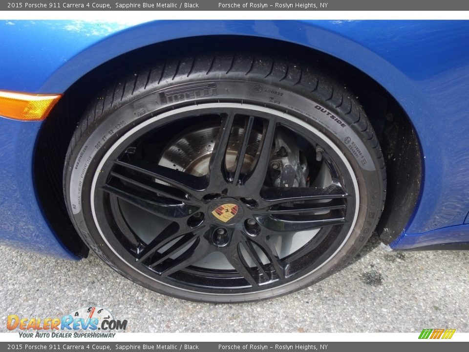 2015 Porsche 911 Carrera 4 Coupe Sapphire Blue Metallic / Black Photo #9