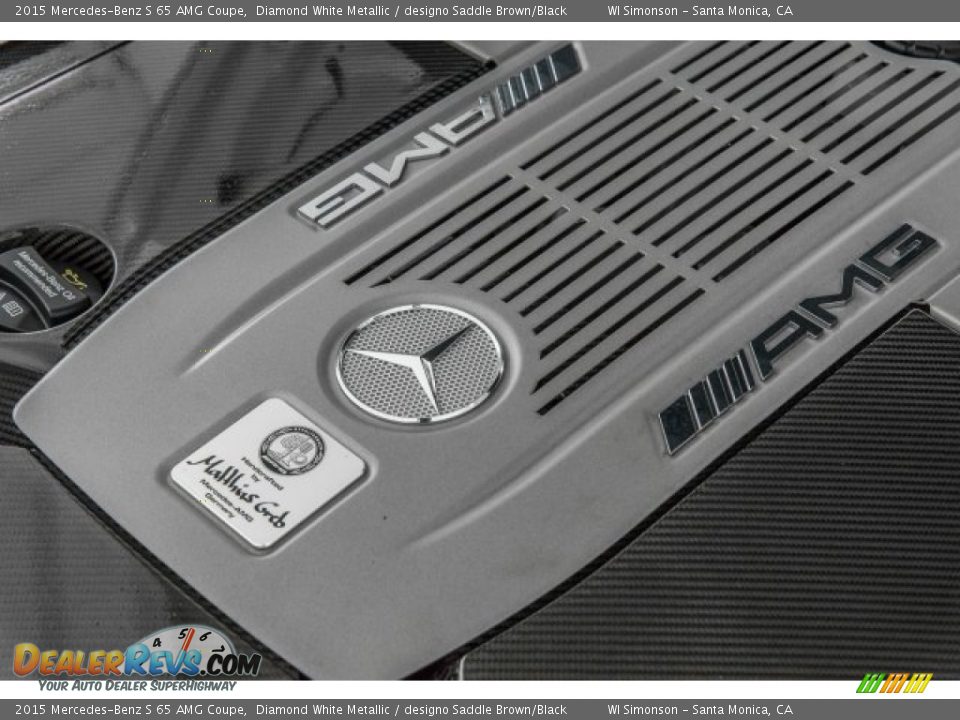 2015 Mercedes-Benz S 65 AMG Coupe Diamond White Metallic / designo Saddle Brown/Black Photo #29
