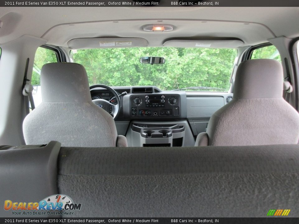 2011 Ford E Series Van E350 XLT Extended Passenger Oxford White / Medium Flint Photo #29