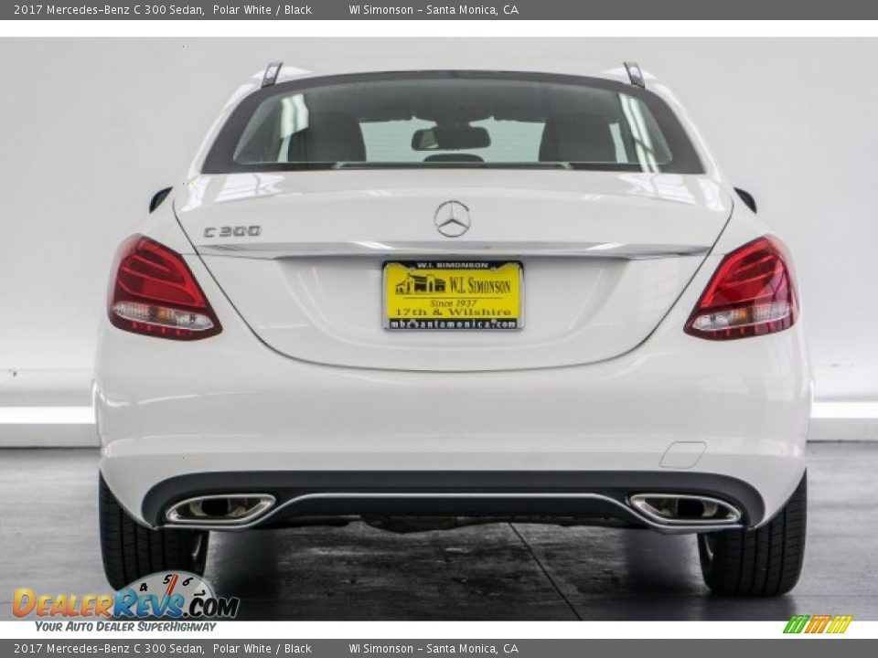 2017 Mercedes-Benz C 300 Sedan Polar White / Black Photo #4