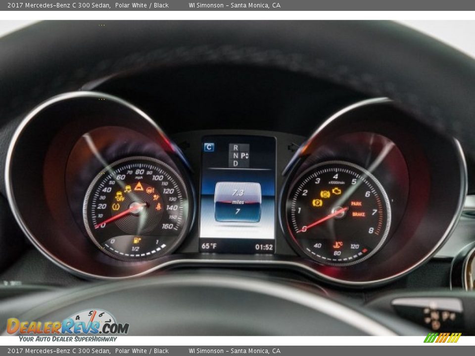 2017 Mercedes-Benz C 300 Sedan Polar White / Black Photo #6