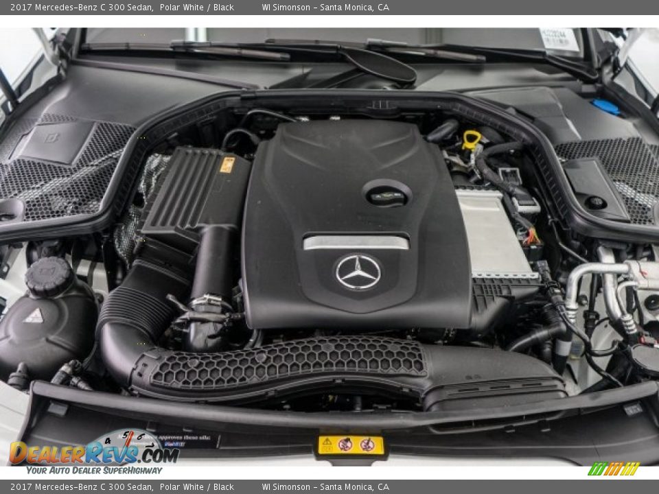 2017 Mercedes-Benz C 300 Sedan Polar White / Black Photo #8
