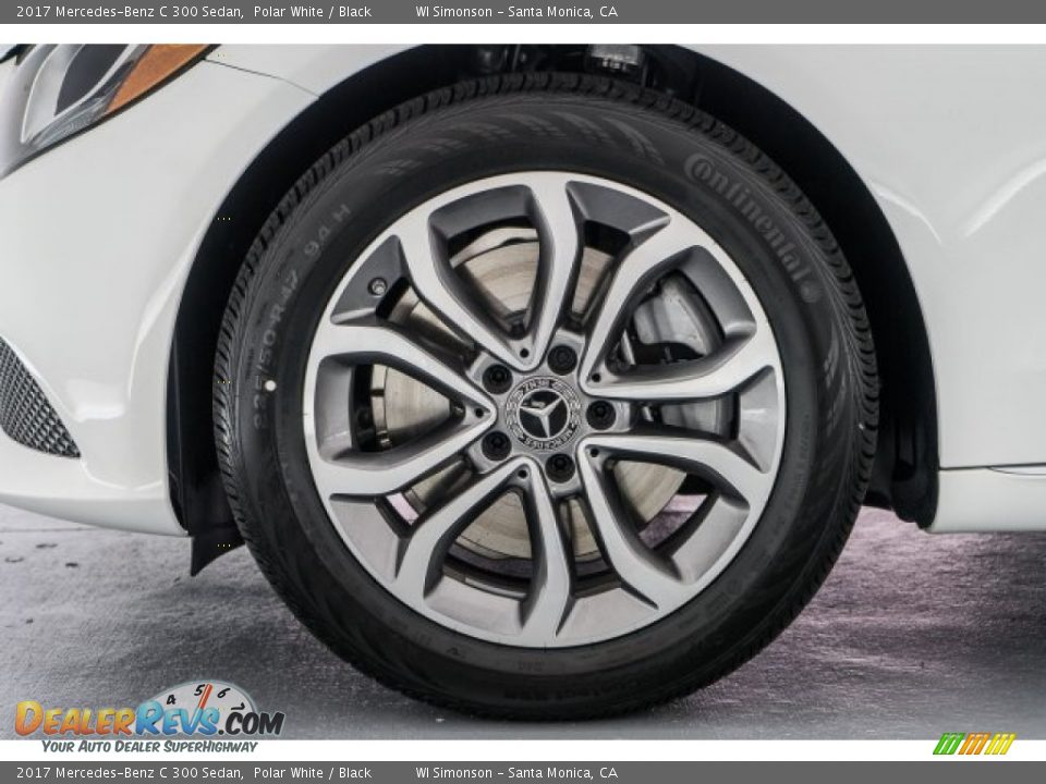 2017 Mercedes-Benz C 300 Sedan Polar White / Black Photo #9