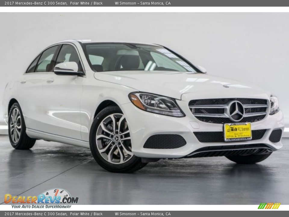 2017 Mercedes-Benz C 300 Sedan Polar White / Black Photo #12