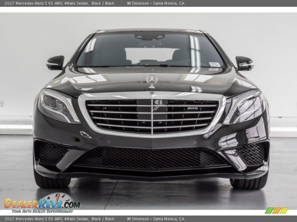 2017 Mercedes-Benz S 63 AMG 4Matic Sedan Black / Black Photo #2