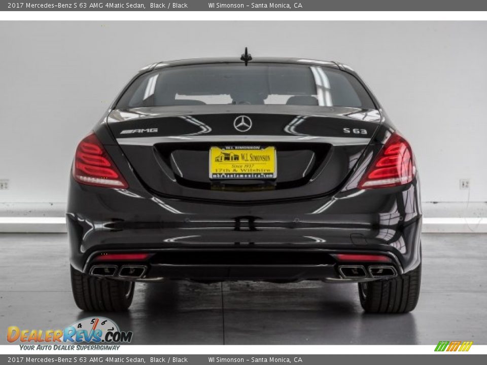 2017 Mercedes-Benz S 63 AMG 4Matic Sedan Black / Black Photo #3
