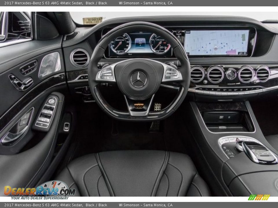 Black Interior - 2017 Mercedes-Benz S 63 AMG 4Matic Sedan Photo #4