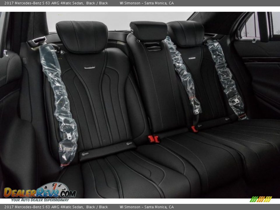 Rear Seat of 2017 Mercedes-Benz S 63 AMG 4Matic Sedan Photo #12