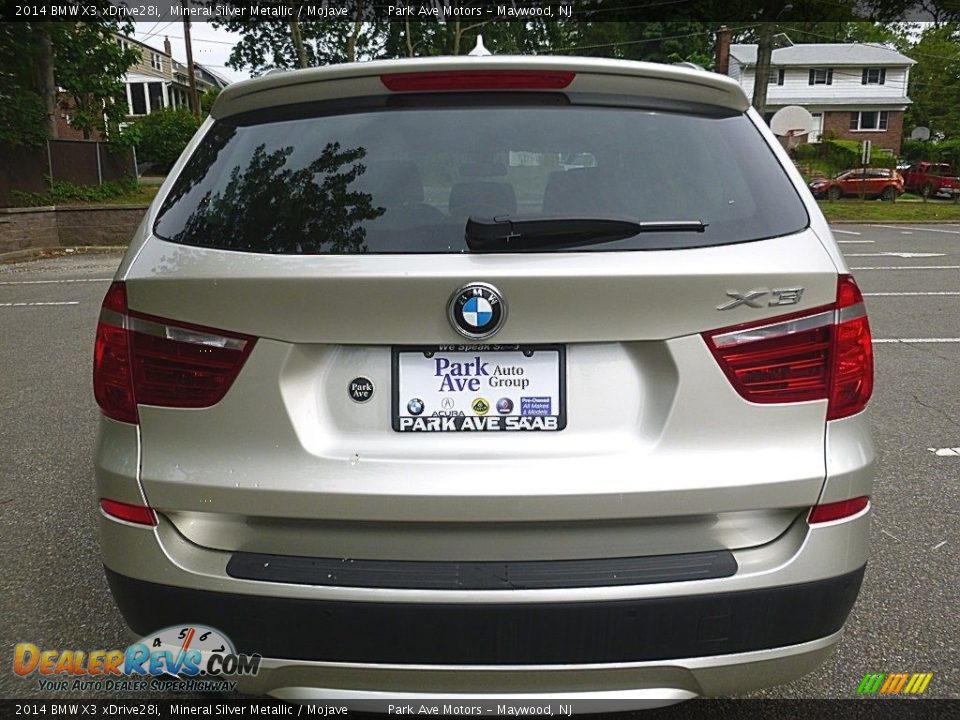 2014 BMW X3 xDrive28i Mineral Silver Metallic / Mojave Photo #4