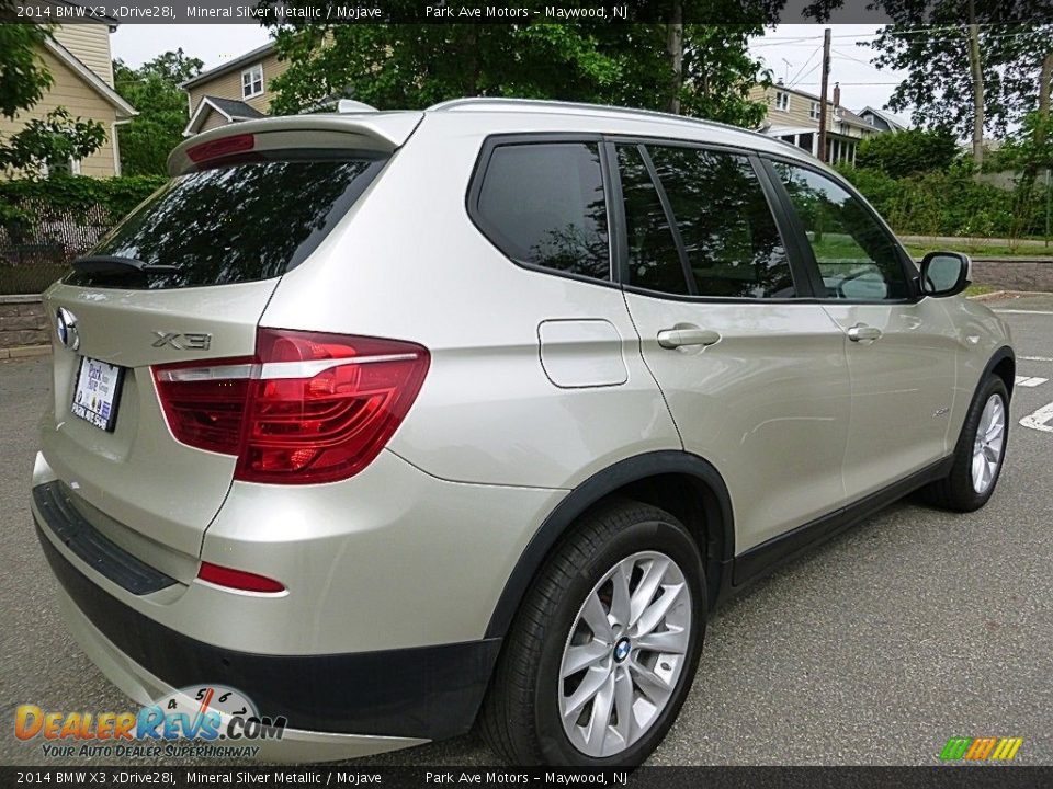2014 BMW X3 xDrive28i Mineral Silver Metallic / Mojave Photo #5