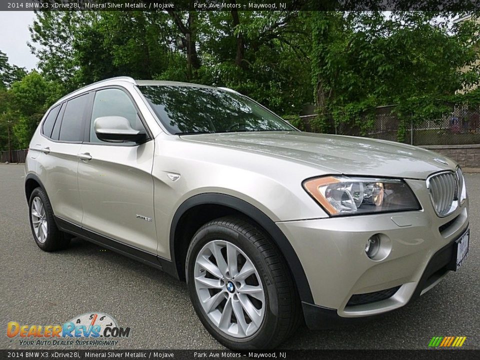2014 BMW X3 xDrive28i Mineral Silver Metallic / Mojave Photo #7