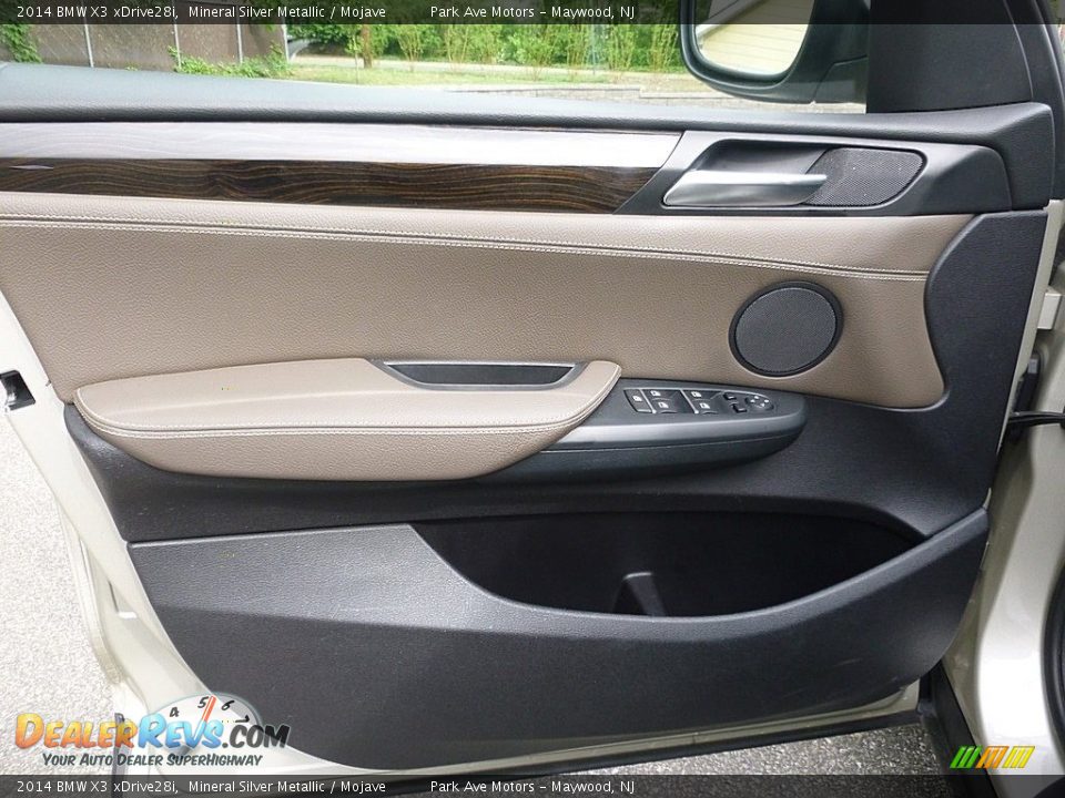 2014 BMW X3 xDrive28i Mineral Silver Metallic / Mojave Photo #10