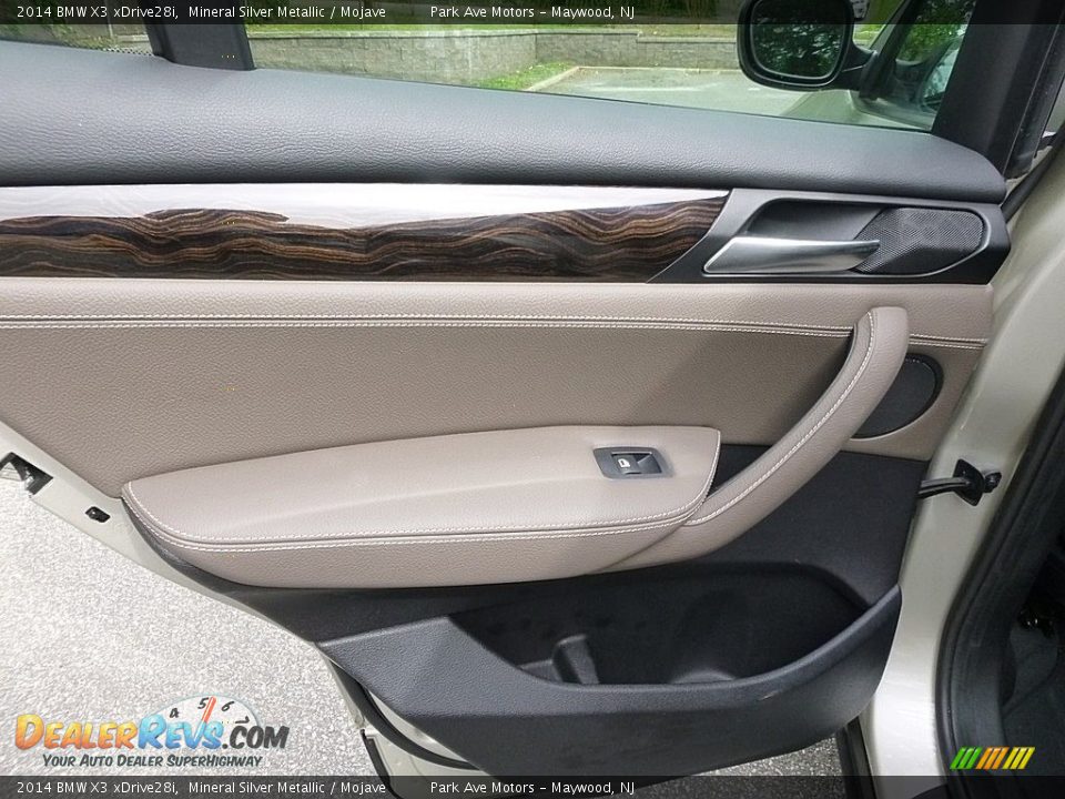 2014 BMW X3 xDrive28i Mineral Silver Metallic / Mojave Photo #14