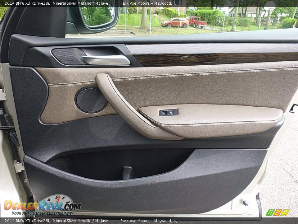 2014 BMW X3 xDrive28i Mineral Silver Metallic / Mojave Photo #18