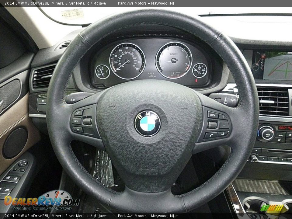 2014 BMW X3 xDrive28i Mineral Silver Metallic / Mojave Photo #30