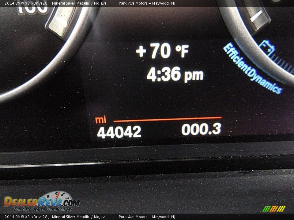 2014 BMW X3 xDrive28i Mineral Silver Metallic / Mojave Photo #31