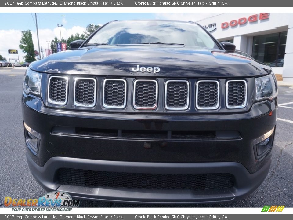 2017 Jeep Compass Latitude Diamond Black Crystal Pearl / Black Photo #2