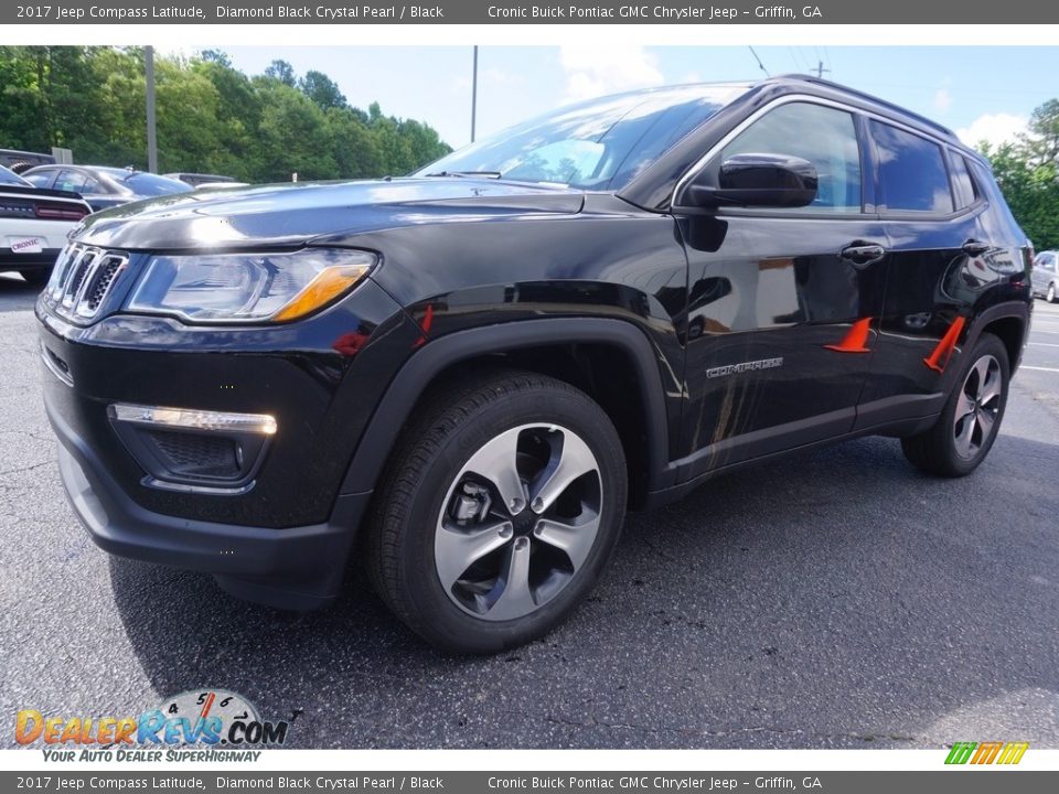 2017 Jeep Compass Latitude Diamond Black Crystal Pearl / Black Photo #3