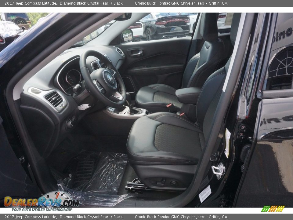2017 Jeep Compass Latitude Diamond Black Crystal Pearl / Black Photo #9