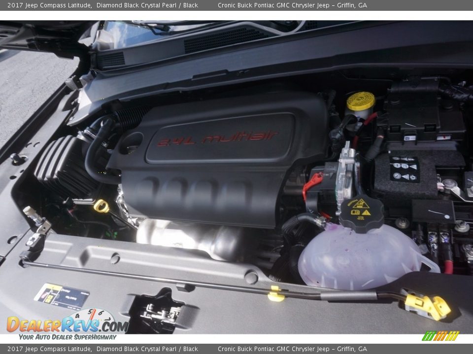 2017 Jeep Compass Latitude Diamond Black Crystal Pearl / Black Photo #12
