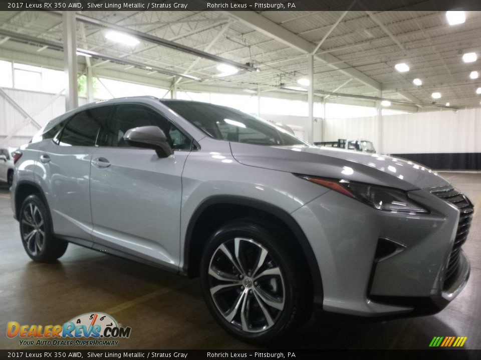 2017 Lexus RX 350 AWD Silver Lining Metallic / Stratus Gray Photo #1