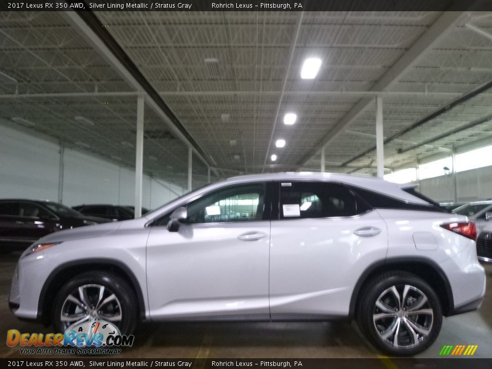 2017 Lexus RX 350 AWD Silver Lining Metallic / Stratus Gray Photo #3