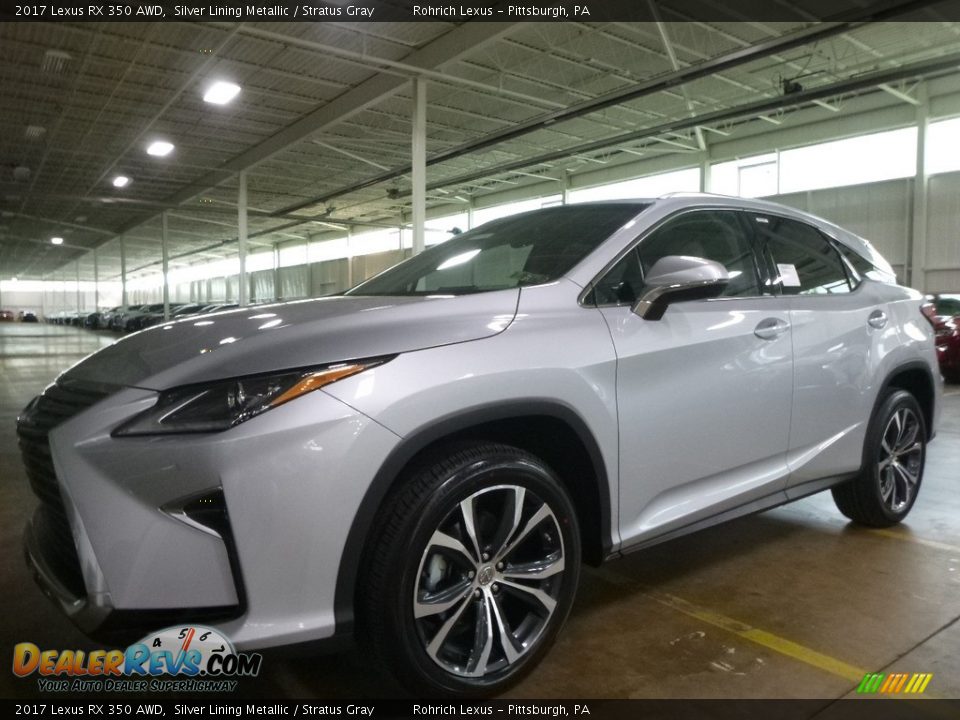 2017 Lexus RX 350 AWD Silver Lining Metallic / Stratus Gray Photo #4