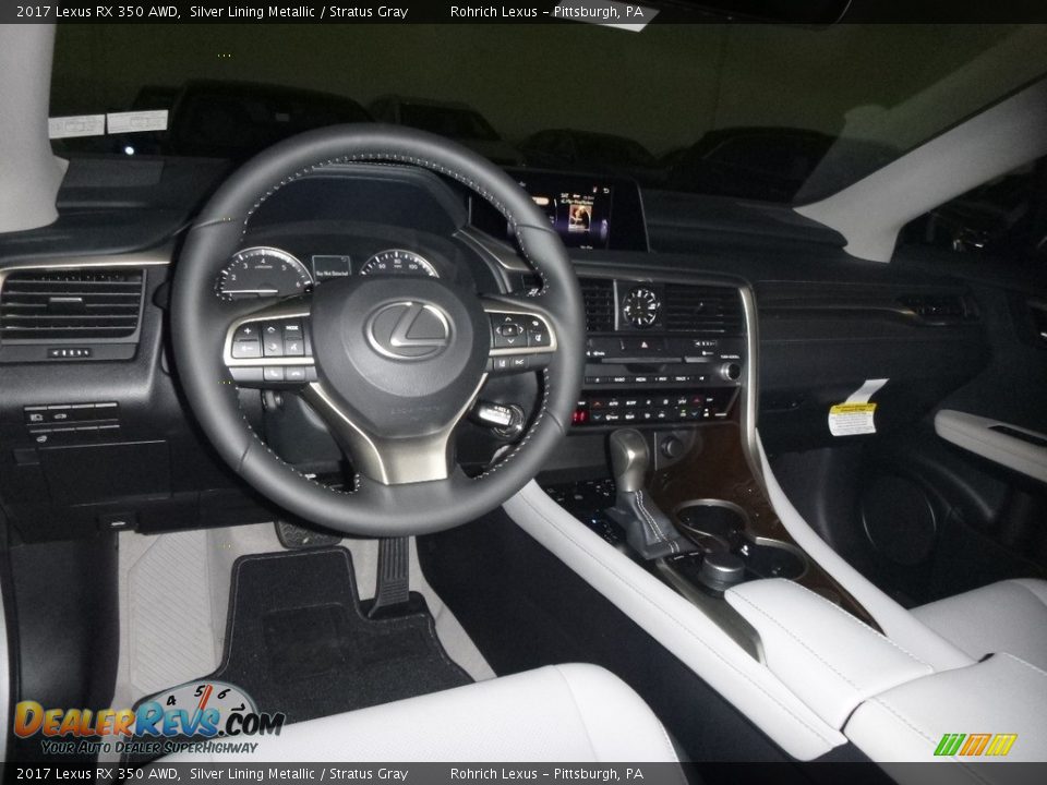 2017 Lexus RX 350 AWD Silver Lining Metallic / Stratus Gray Photo #8