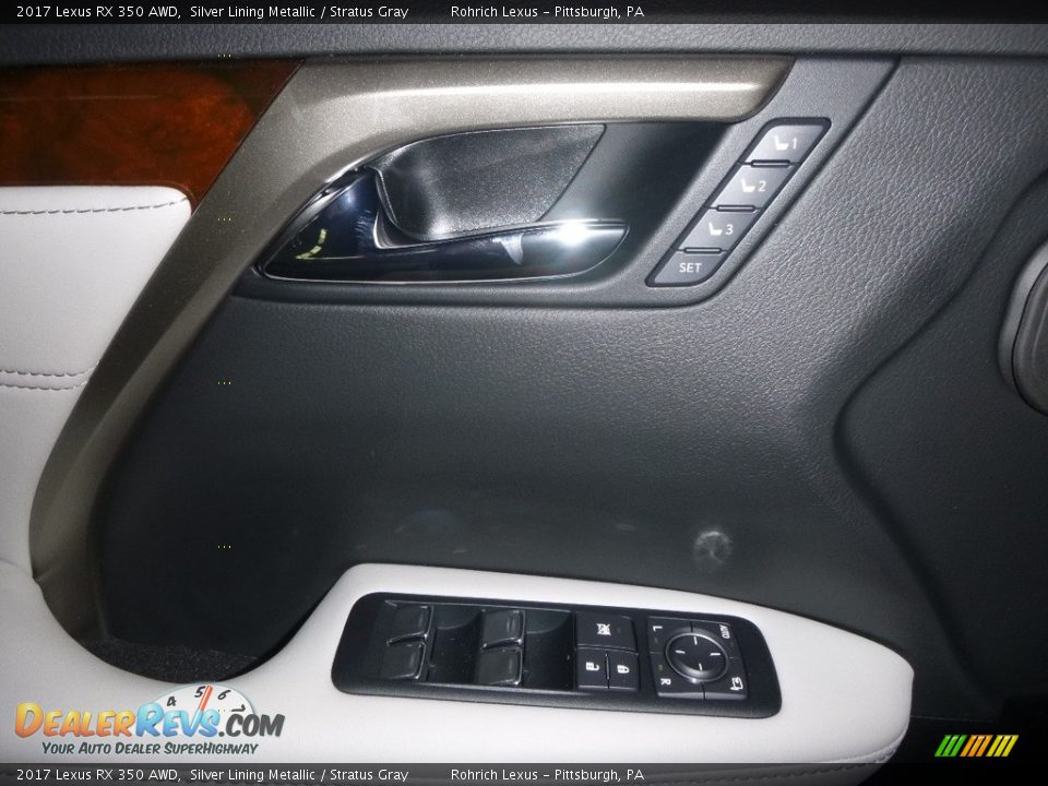 2017 Lexus RX 350 AWD Silver Lining Metallic / Stratus Gray Photo #9