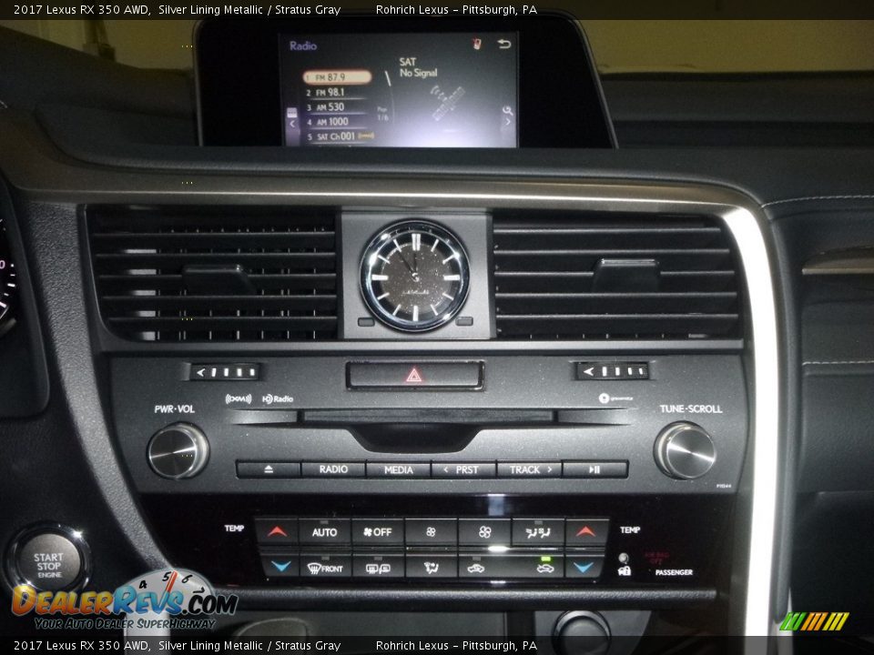 2017 Lexus RX 350 AWD Silver Lining Metallic / Stratus Gray Photo #11