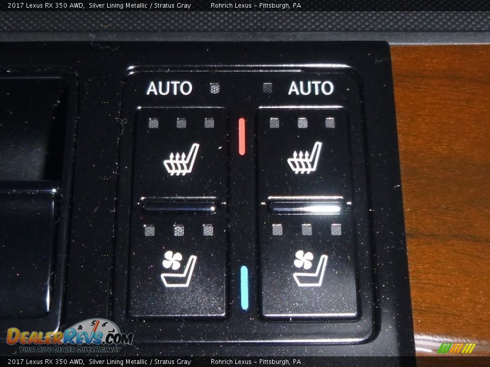 2017 Lexus RX 350 AWD Silver Lining Metallic / Stratus Gray Photo #13