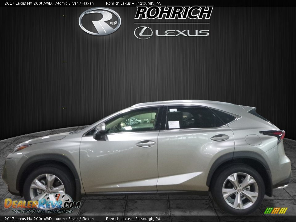 2017 Lexus NX 200t AWD Atomic Silver / Flaxen Photo #3