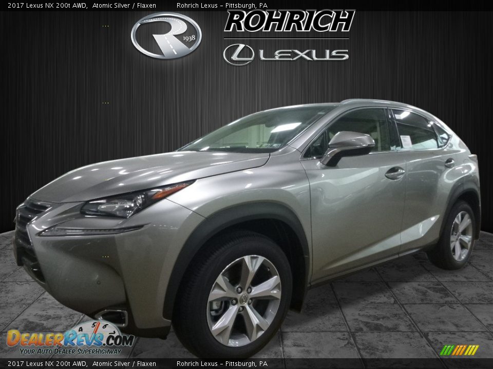 2017 Lexus NX 200t AWD Atomic Silver / Flaxen Photo #4